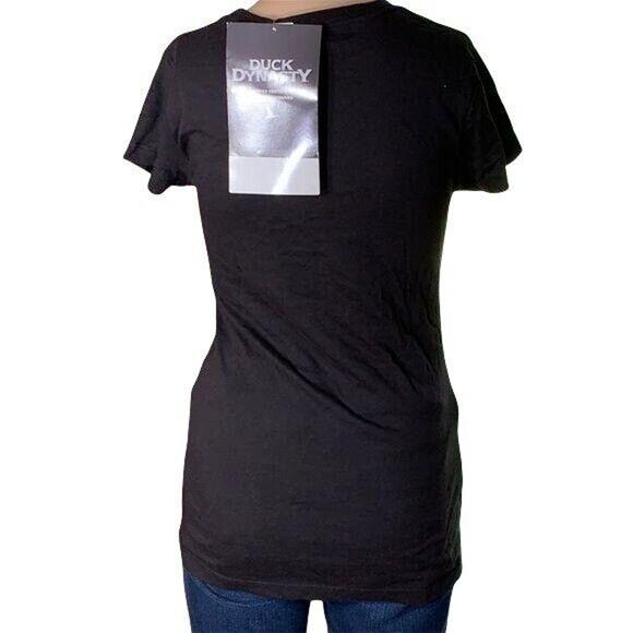 Duck Dynasty Womens T Shirt Slim Fit Short Sleeve Graphic Print Black Medium - Picture 4 of 7